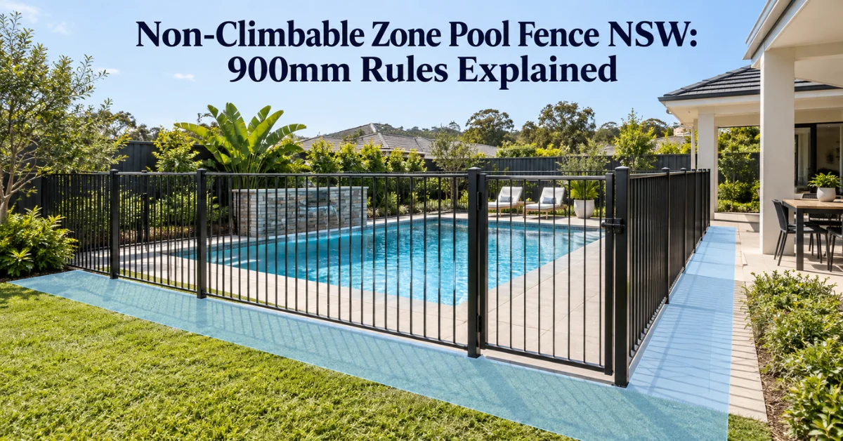 Non-Climbable Zone Pool Fence NSW: 900mm Rules Explained