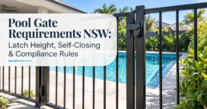 Pool Gate Requirements NSW: Latch Height, Self-Closing & Compliance Rules