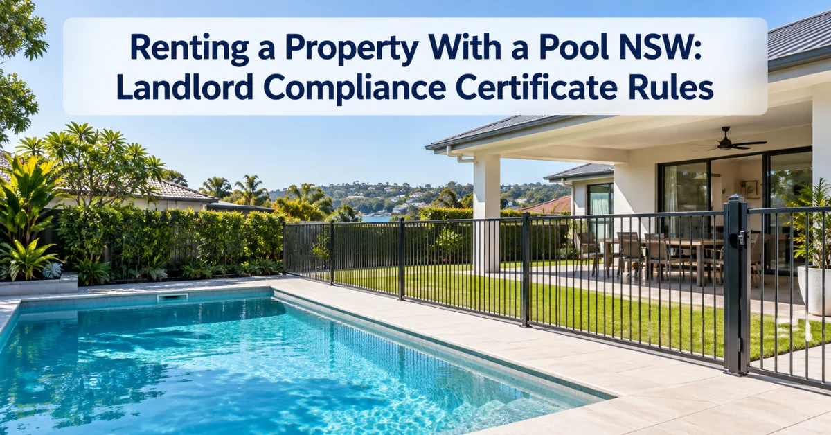 Renting a Property With a Pool NSW: Landlord Compliance Certificate Rules