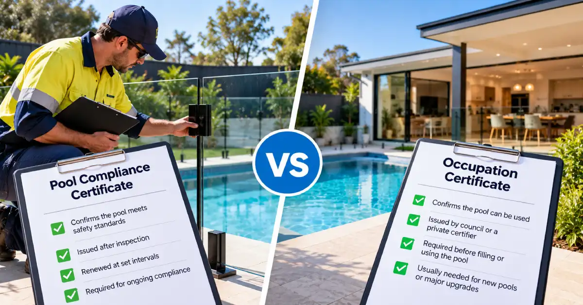 Pool Compliance Certificate vs Occupation Certificate NSW: What's the Difference? 1 Pool Compliance Certificate vs Occupation Certificate NSW: What's the Difference?